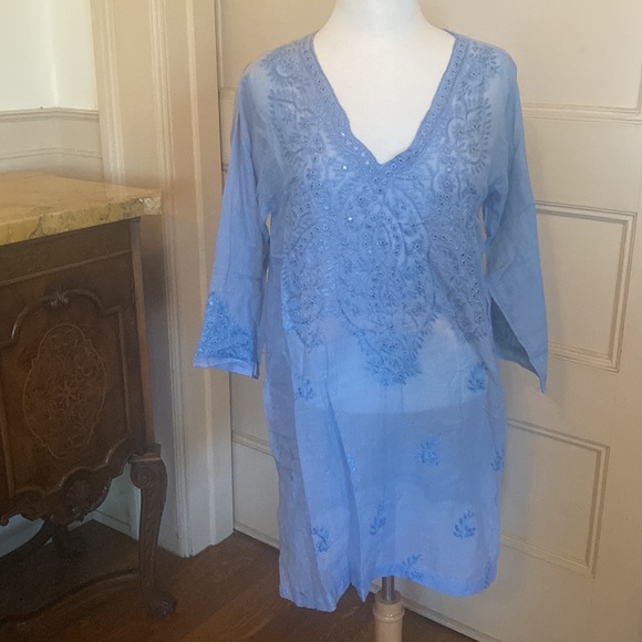 Embroidered Tunic Coverup, Size M - Picture 2 of 13